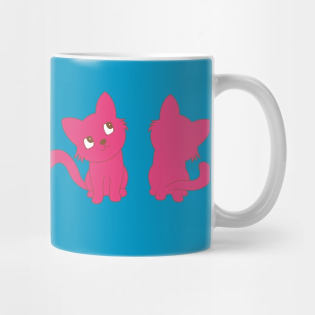 Pink thinking cat by EV Visuals